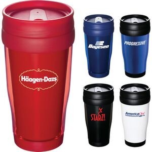 The Columbian 16 Oz. Insulated Double Wall Travel Tumbler - 3.42" D x 0.00" W x 7.32" H